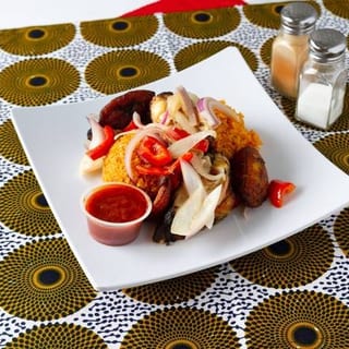 Jollof Rice with Grilled Chicken